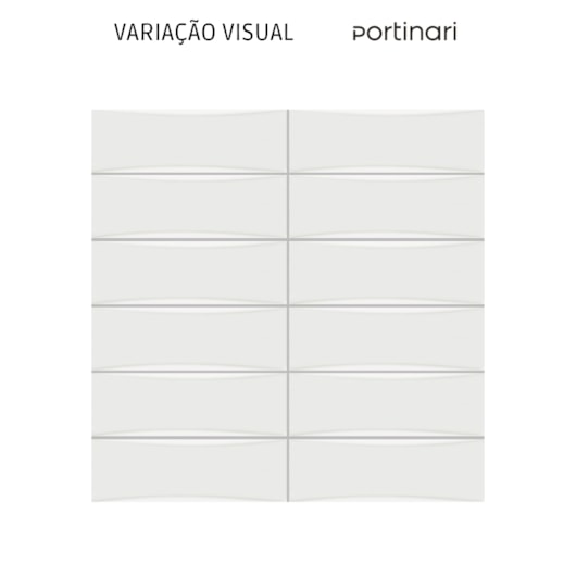 Porcelanato Portinari Bella Vita Wh Matte 8x25cm Bold - Imagem principal - 6d68b451-3f1f-4d85-a0a1-645d27f000de