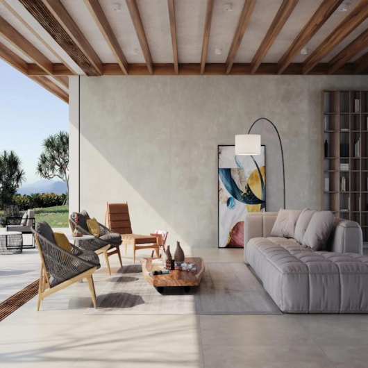 Porcelanato Portinari Bronx Sgr Natural 90x90cm Retificado - Imagem principal - 06379e8e-8970-467a-9acf-6886a7fdfbdf