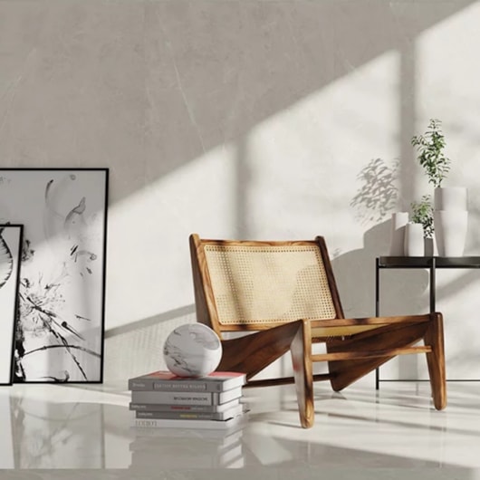 Porcelanato Portinari Castellon Grigio Natural 120x120cm Retificado - Imagem principal - 47d46211-a17c-402d-b7fe-b54e33a84e04