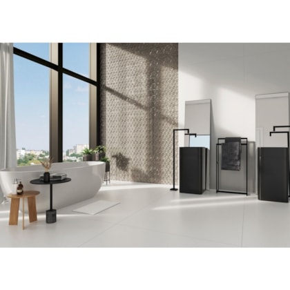 Porcelanato Portinari Croma Branco Natural  58,4x117cm Retificado