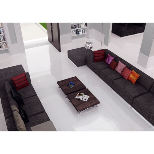 Porcelanato Portinari Croma Branco Polido 87,7x87,7cm Retificado - Imagem principal - 8d29ccc2-3a7d-4e66-8951-161a098d6699