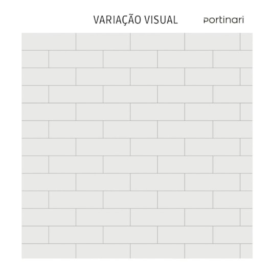 Porcelanato Portinari Decora White Lux Branco 8x25cm Bold - Imagem principal - 602b2988-0b66-4dd8-b272-fadd2e6f8851