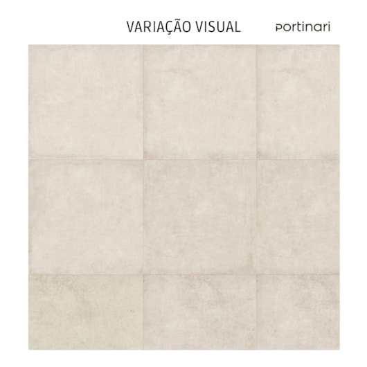 Porcelanato Portinari Detroit Off White Hard 87,7x87,7cm Branco Retificado  - Imagem principal - d521abb0-bc94-4ab3-9fdc-da84ac8638e7