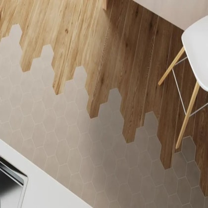 Porcelanato Portinari Downtown Hexa Al Natural 17,5x17,5cm Bold