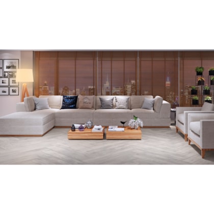 Porcelanato Portinari Giardino Gr Acetinado 20X120Cm Retificado