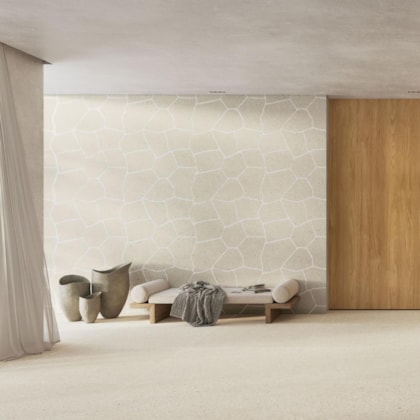 Porcelanato Portinari Kit Limestone Eterna Soft Beige Dd Natural 115x113cm Retificado
