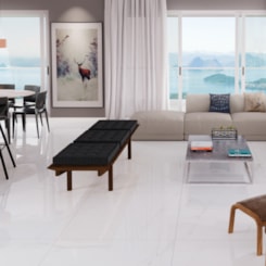 Porcelanato Portinari Lumina Carrara Polido 100x100cm Retificado
