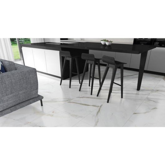 Porcelanato Portinari Lumina Wh Natural 58,4x117cm Retificado - Imagem principal - dbbaef34-c063-48c1-8846-d0a8c114b1f3