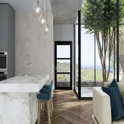 Porcelanato Portinari  Luthier Bw Natural 20x120cm Retificado