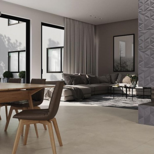 Porcelanato Portinari Monumental Soft Gray Natural 120x120cm Retificado - Imagem principal - 7130d696-e066-4111-8bc5-b74034c5e63e