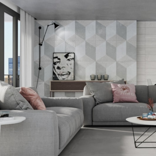 Porcelanato Portinari Munich Decor Mix Natural 58,4x58,4cm Retificado - Imagem principal - a0886f2a-cacc-4408-834f-f88291139e90