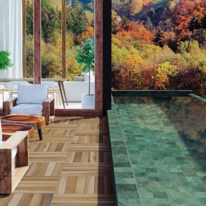 Porcelanato Portinari Pacific Green Hard 20,13x20,13cm Bold