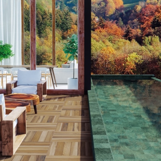 Porcelanato Portinari Pacific Green Lux 20,13x20,13cm Bold - Imagem principal - e2906c7c-49f1-4c91-9d65-4ba94d6a1e7b