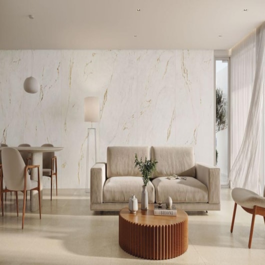 Porcelanato Portinari Parana Gold Wh Polido 120x270cm Retificado - Imagem principal - 6f413396-dc03-4751-9242-cda4f7c241af