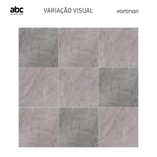 Porcelanato Portinari Pietra Di Savoie Gr Polido 100x100cm Retificado - Imagem principal - 155fc921-8522-44c1-801b-c9e27ebf3e85
