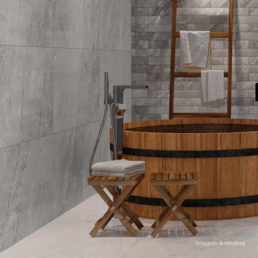 Porcelanato Portinari Pietra Di Savoie Sgr Polido 58,4x117cm Retificado - Imagem principal - f6c49c82-7cf9-4a7f-8985-9eb29d162201