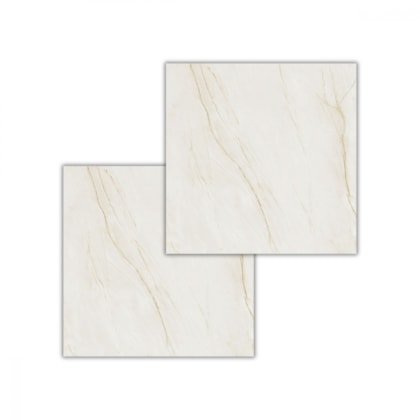 Porcelanato Portinari Solene White Natural 120x120cm Mármore Retificado 