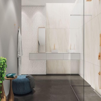 Porcelanato Portinari Solene White Natural 120x120cm Retificado