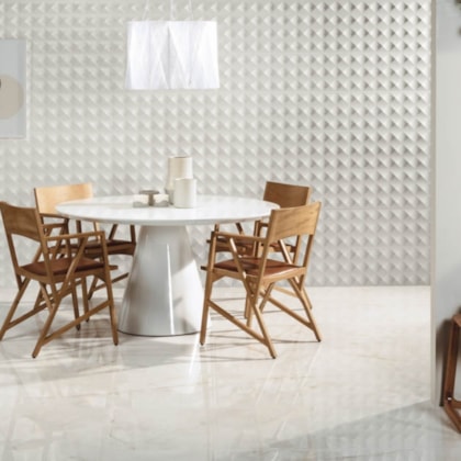 Porcelanato Portinari Timeless Wh Polido 100x100cm Retificado