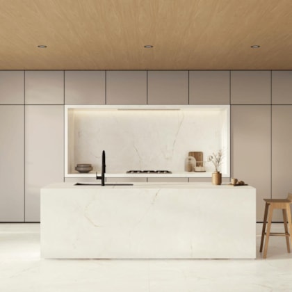 Porcelanato Portinari Timeless White Acetinado 120x270cm Retificado