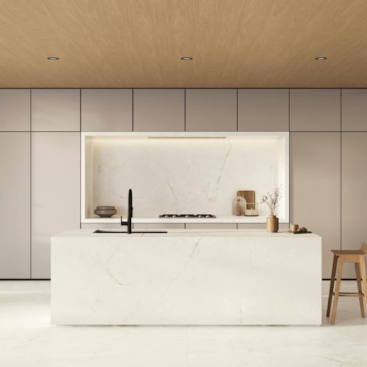 Porcelanato Portinari Timeless White Acetinado 120x270cm Retificado - Imagem principal - 870de814-b66b-4702-83a5-0258dd6acdd7