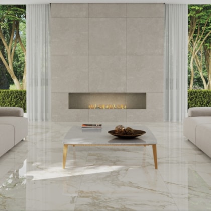 Porcelanato Portinari Veneto Sgr Natural 100x100cm Retificado