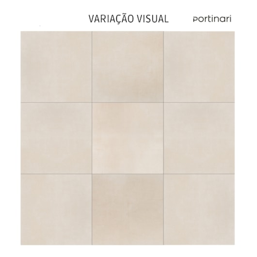 Porcelanato Portinari York BE Hard 87,7x87,7cm Bege Retificado  - Imagem principal - 19fb1fd7-5587-4aa4-9af5-cf18ceadfd77