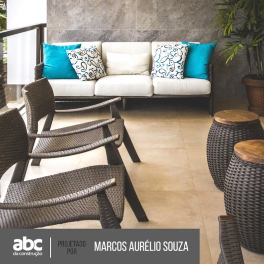 Porcelanato Portobello Artsy Cement Natural 90x90cm Bege Retificado  - Imagem principal - 2147cc83-f8ec-4375-985f-fd7198385e17