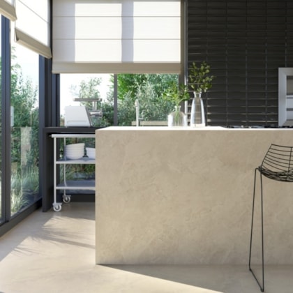 Porcelanato Portobello Avorio Di Brescia Natural 90x90cm Bege Retificado 