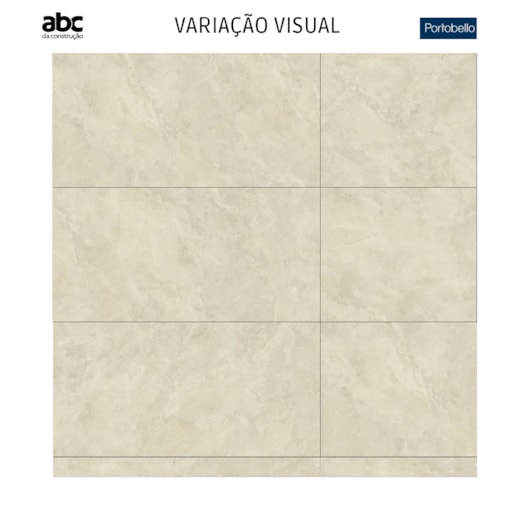 Porcelanato Portobello Avorio Di Brescia Polido 90x180cm Retificado  - Imagem principal - 9e62eb0c-8c0c-4dea-96b9-6efb2e1928a8