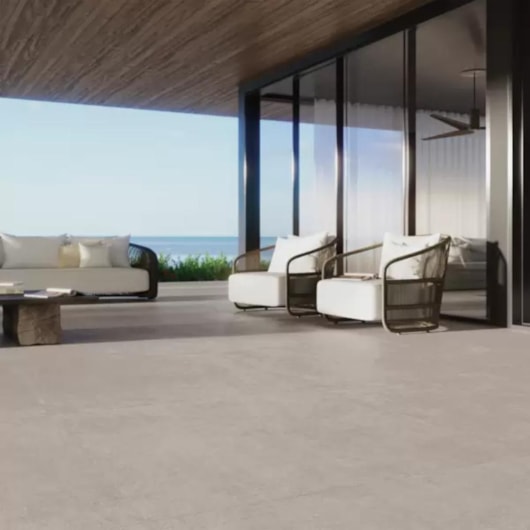Porcelanato Portobello Cape Cod Mist Externo 120x120cm Retificado - Imagem principal - 2119453f-3c23-41fd-9a61-ba48be1ebc70