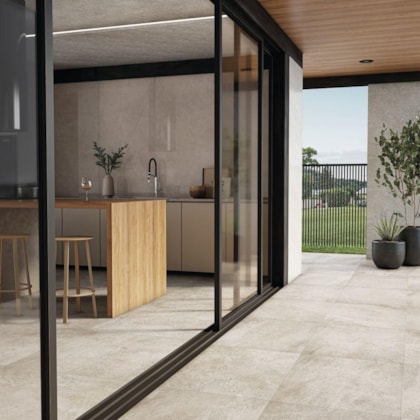 Porcelanato Portobello Moss Greige Externo 90x90cm Retificado