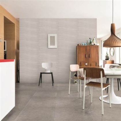 Porcelanato Portobello Orbit Gray Natural 80x80cm Cinza Retificado 