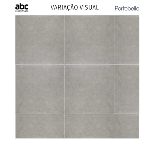 Porcelanato Portobello Orbit Gray Natural 80x80cm Cinza Retificado  - Imagem principal - 35563e1e-dc68-4578-bc69-a210505f61ad