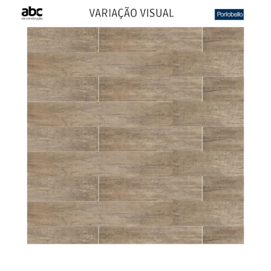 Porcelanato Portobello Peroba Envelhecida Castanho Natural 20x120cm Retificado - Imagem principal - e1f31ad7-f7d8-44b1-96a9-db309a19b051