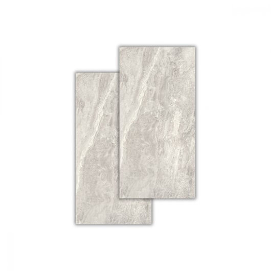 Porcelanato Portobello Storm White Natural 60x120cm Retificado  - Imagem principal - 2995f609-4a27-472b-8715-462ea012a437