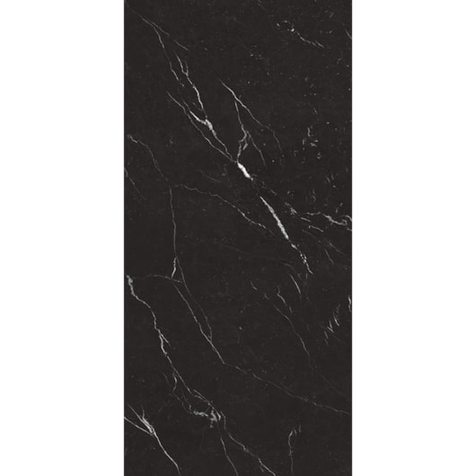 Porcelanato Retificado 120x250cm Nero Marquina Polido A Roca - Imagem principal - f08184b5-1343-4c5b-856e-148380458d51