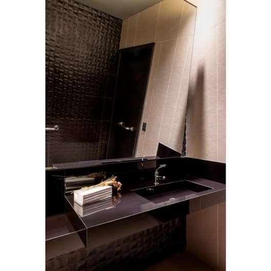 Porcelanato Retificado Bloc Dark Polido Eliane 80x160 cm - Imagem principal - 32e6bd13-aa9b-4f65-aee9-2519c85c9eb3