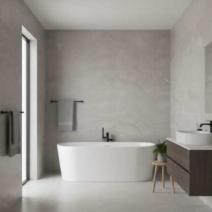 Porcelanato Retificado Dolmen Cinza Polido Eliane 60X120Cm