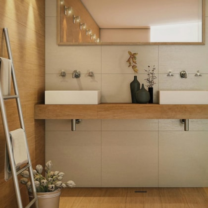 Porcelanato Retificado Ecofloor Carvalho Acetinado A Villagres 24,5x100 cm