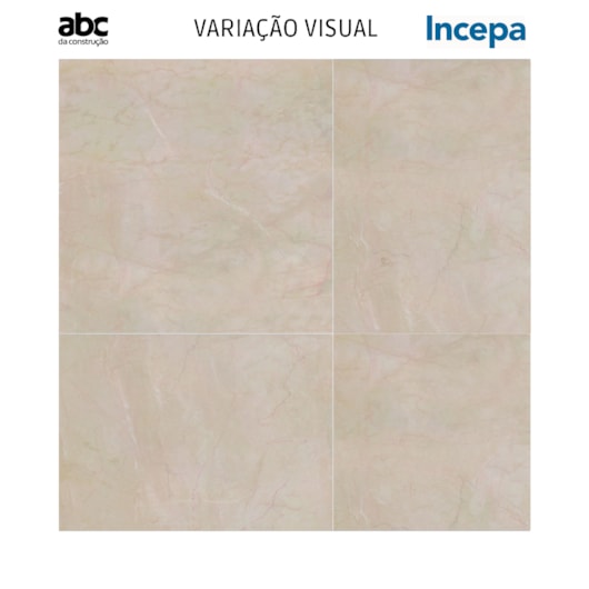 Porcelanato Retificado Incepa Polido Galileu Bege Mc 120x120cm - Imagem principal - 568a809d-9142-421d-aa4d-b183d083be59