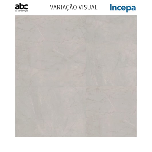 Porcelanato Retificado Incepa Polido Galileu Cinza Mc 120x120cm - Imagem principal - 731180d9-2b19-4dc8-9193-2868b4a6fa4e