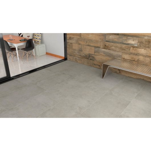 Porcelanato Retificado Industrial Cement Externo A Villagres 63x108 cm - Imagem principal - 2f22a9c6-16be-4705-86a7-a76737da8455