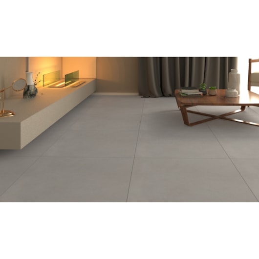 Porcelanato Retificado Montreal Grey Natural A Villagres 71,6x71,6 cm - Imagem principal - 029b9874-602d-4a5b-9201-def78b1fe991