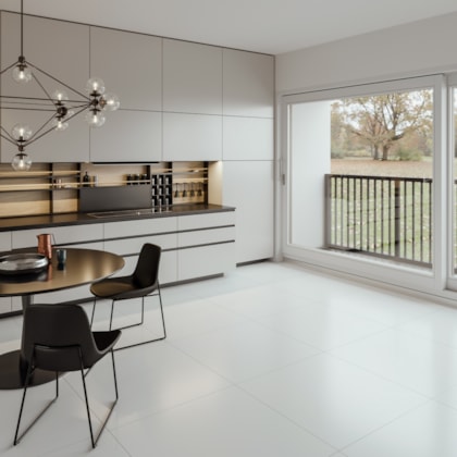 Porcelanato Retificado Nórdico Snow Acetinado 7mm Incepa 90x90 cm