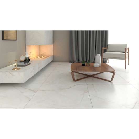 Porcelanato Retificado Palazzo Ducale Acetinado A Villagres 108x108 cm  - Imagem principal - 70bdb432-2425-4c3b-9d13-985ff53b6c85