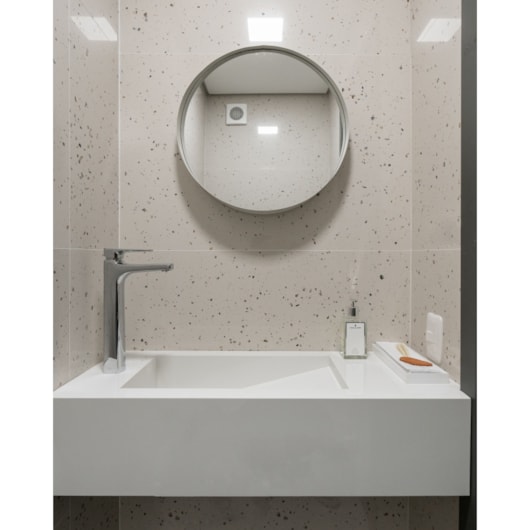 Porcelanato Retificado Silex Branco Polido Eliane 90x90cm - Imagem principal - c300547a-9364-4b10-a085-71657dcff741