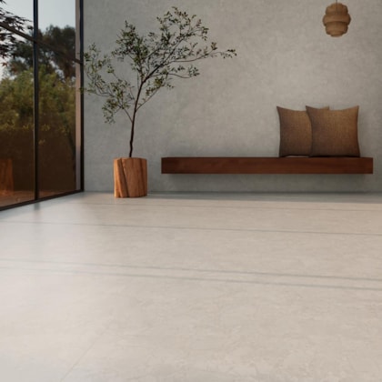 Porcelanato Villagres Minerale Zen Aurora Natural Sap 123x123cm Retificado