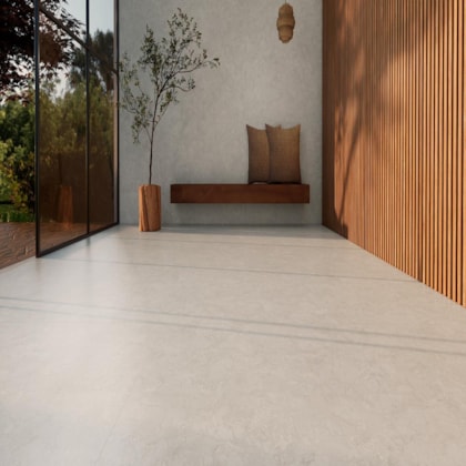 Porcelanato Villagres Minerale Zen Orvalho Externo 123x123cm Retificado