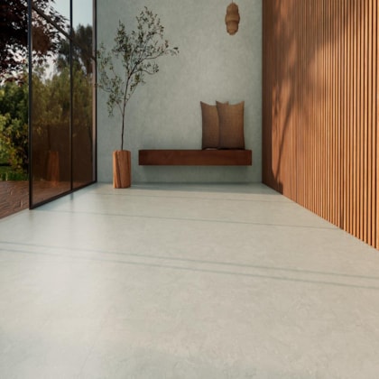 Porcelanato Villagres Minerale Zen Orvalho Natural Sap 123x123cm Retificado